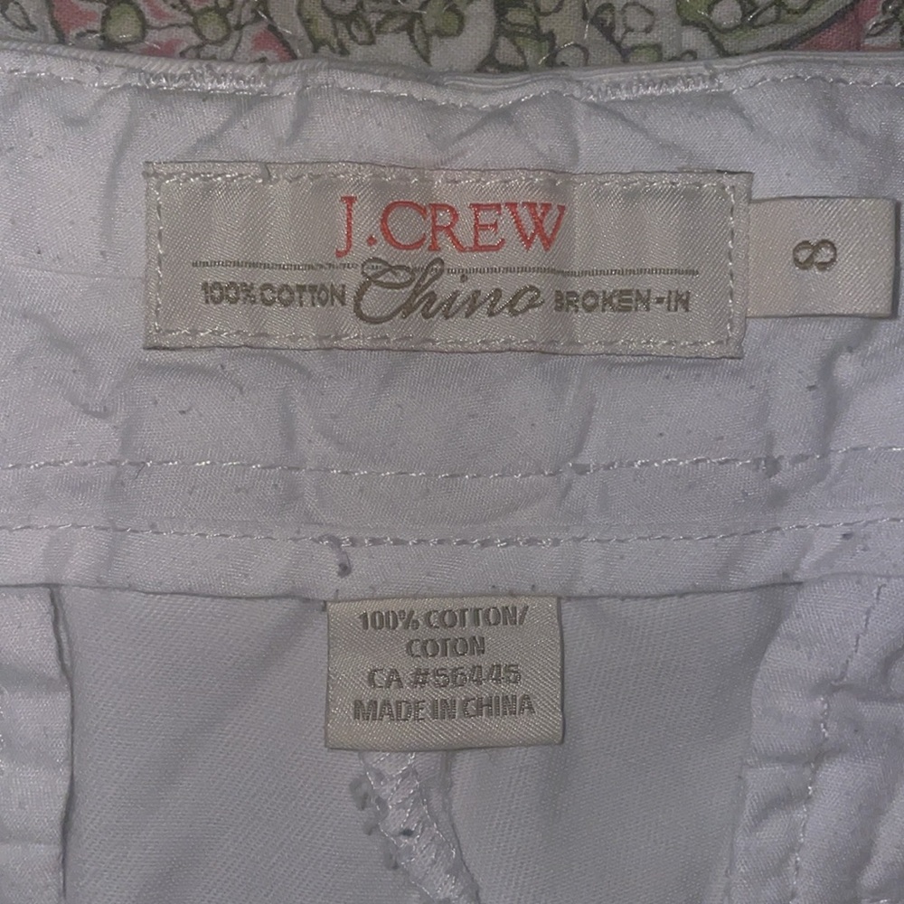 J. Crew chino, broken-in, sz.8 shorts - Picture 4 of 4